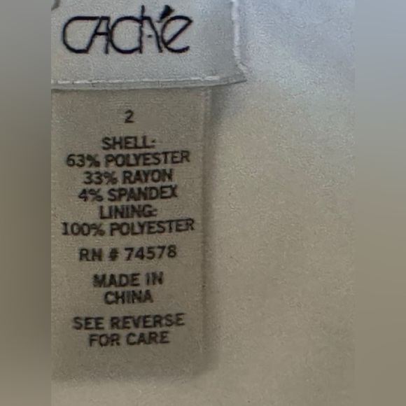 VTG Y2k CACHE Classic Ivory Beaded Bodycon Dress Corporate Chic Elegant White 2 - Picture 8 of 14